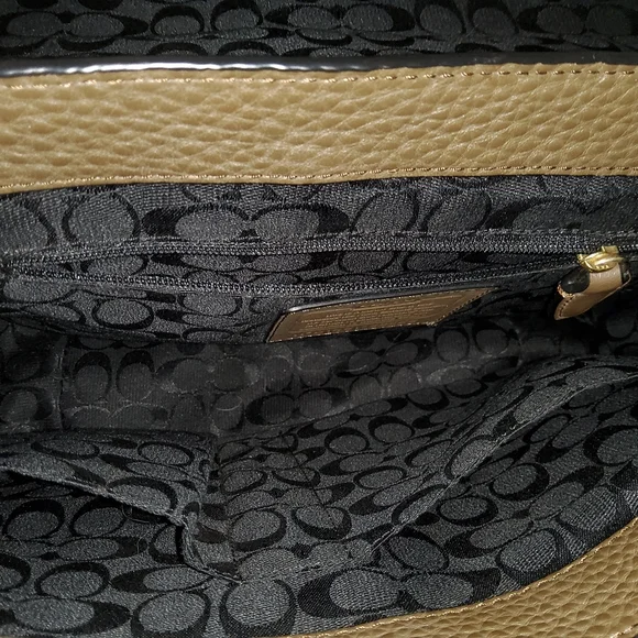 Olive Green Coach Satchel - Picture 5 of 11